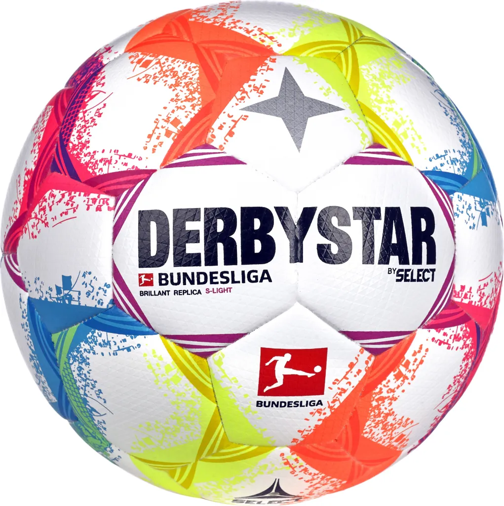 Ballon foot Derbystar Bundesliga Brillant Replica S-Light 290g résistant