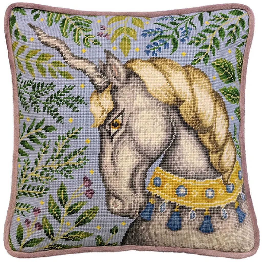 Coussin à Broder au Gros Point Majesté Canevas Pré-imprimé 36x36 cm