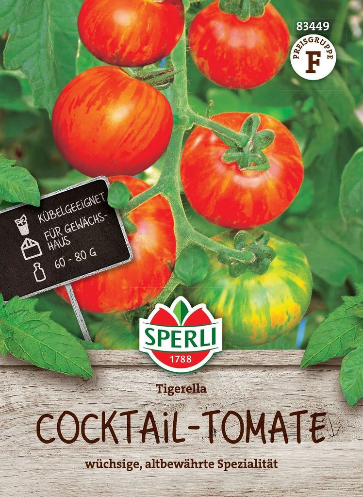 SPERLI Tomatensamen Tigerella Solanum lycopersicum 35 Produktbild 