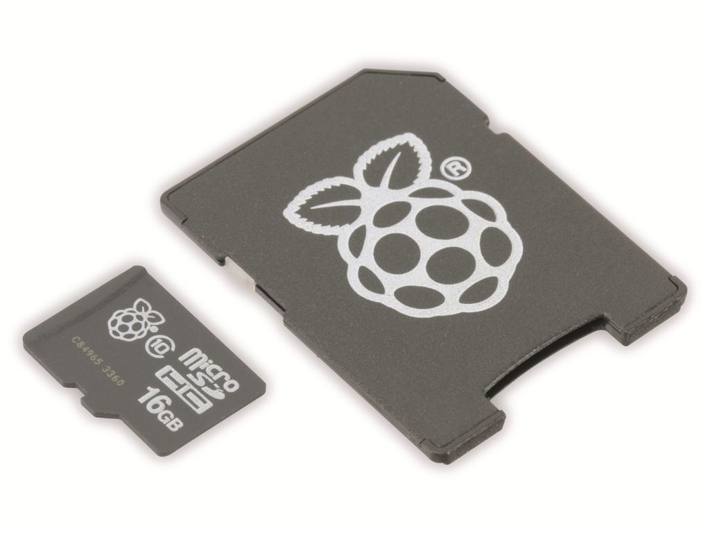 Raspberry Pi Flash-Speicherkarte (microSDHC/SD-Adapter Produktbild 