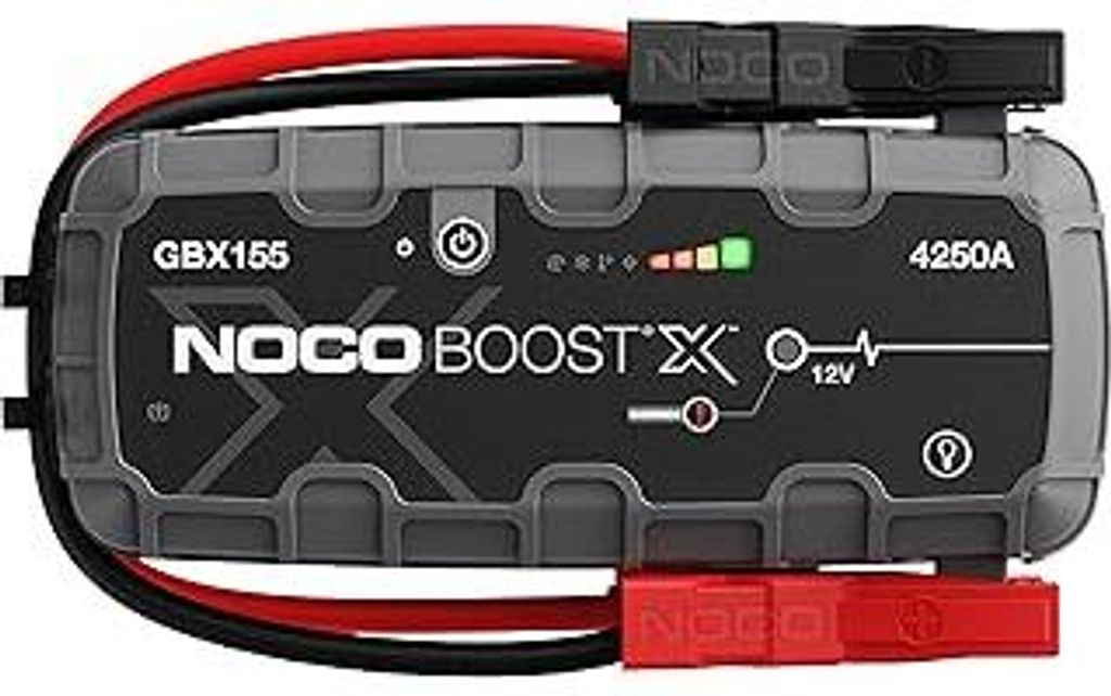 NOCO Boost X GBX155: 4250A UltraSafe Starthilfe Powerbank – 12V Lithium-Starthilfegerät & Starterkabel – Tragbarer Booster für Benziner bis 1...