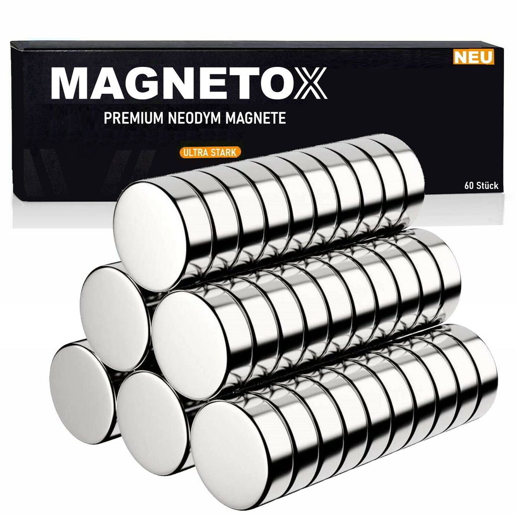 Hochwertige 50 Mini-Magnete stark 5 x 1 mm 50 Stück 