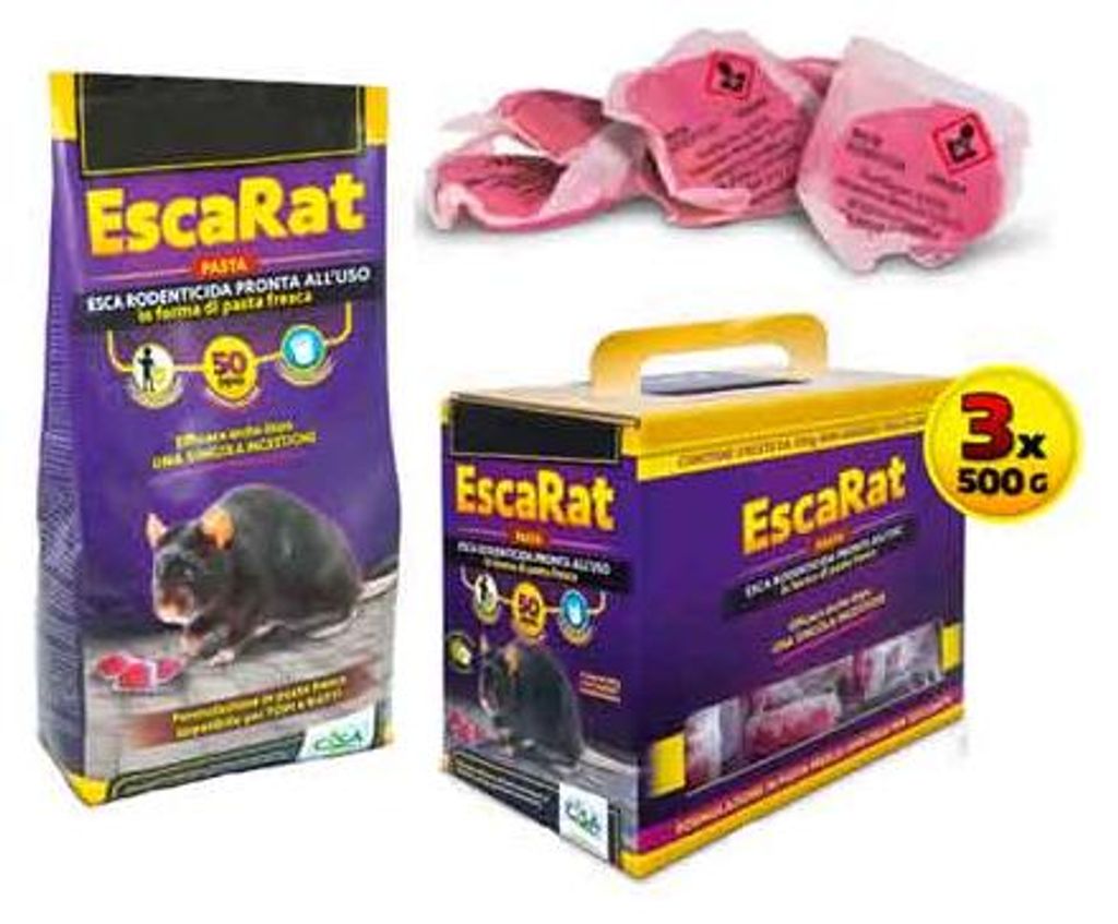 ESCA TOPICIDA IN PASTA 'ESCARAT' 1,5 Kg (Scatola 3x500gr) Immagine del prodotto 