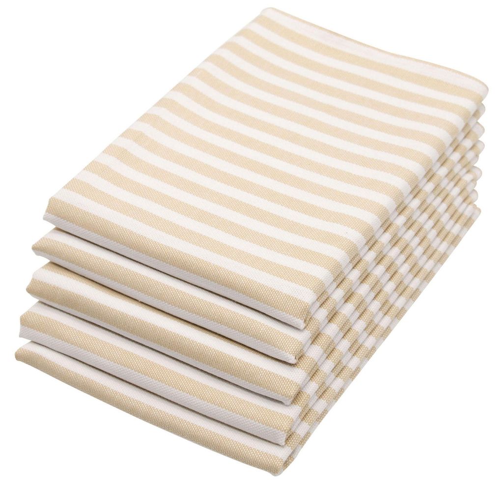 5er Set Geschirrtücher gestreift aus 100% Baumwolle, 50x70 Produktbild 