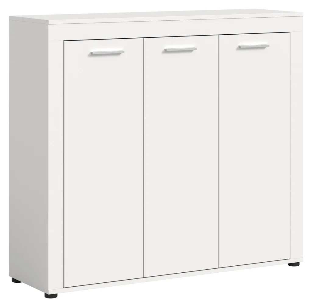 Fini le Désordre avec le Meuble à Chaussures Jam Blanc 3 Portes Slim