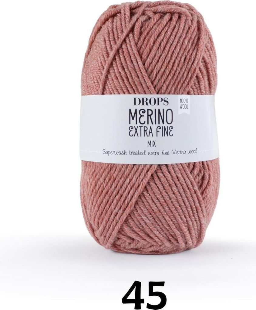 Drops Merino Extra Fine Mix 45 Blush Strickgarn