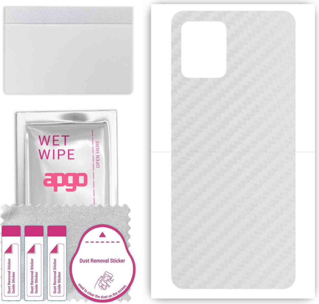 apgo Rückseite Schutzfolie, Skin, kompatibel mit Vivo Y10 T1, Hinten Displayschutzfolie aus Vinylfolie, kratzfest, einfache Montage - Transparente...