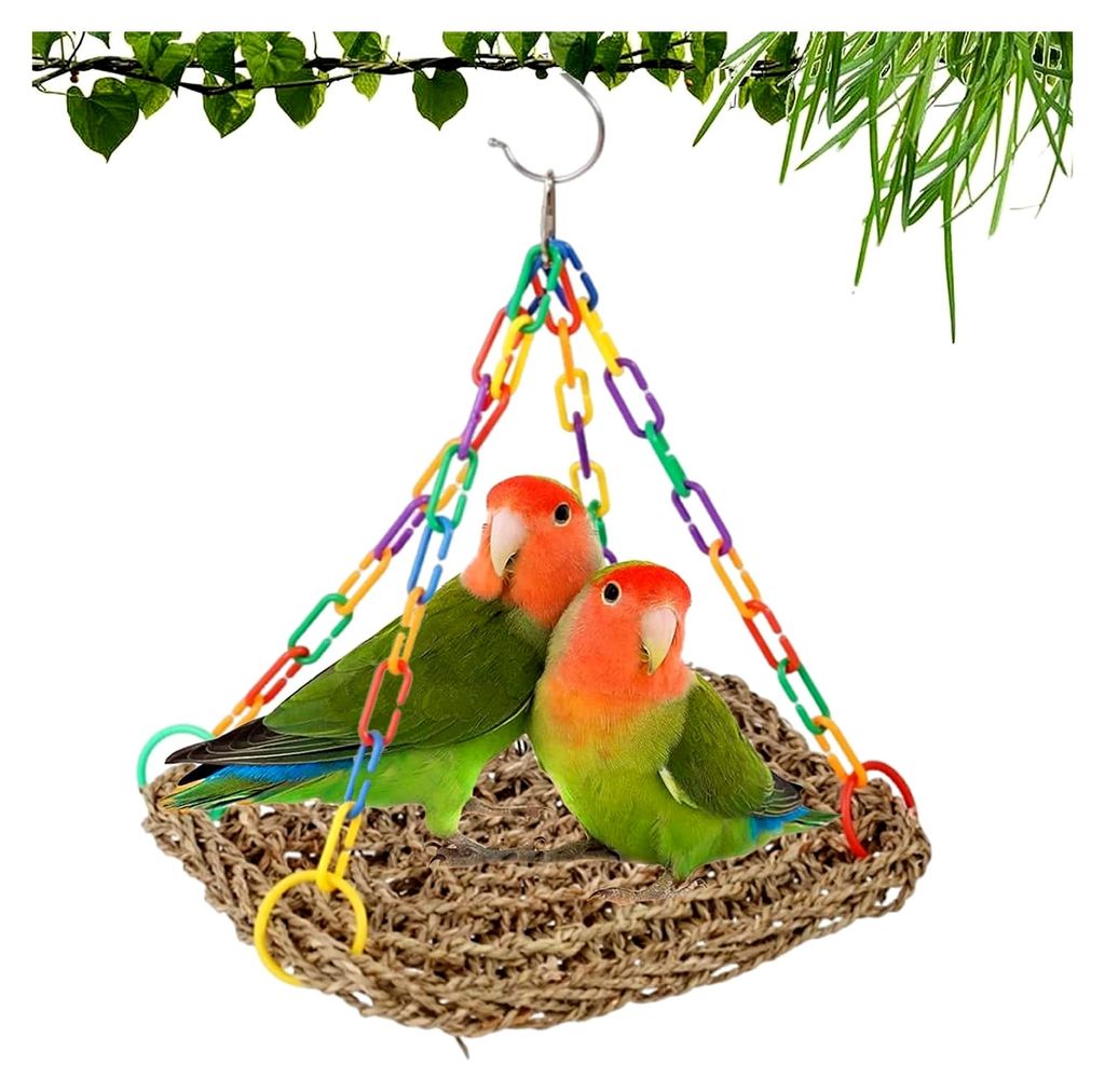 Vogel Hängematte, Vogelnest Schlafplätze für Vogelkäfige, Spielzeug für Wellensittiche, Nymphensittiche, Finken, Hamster und Rennmäuse