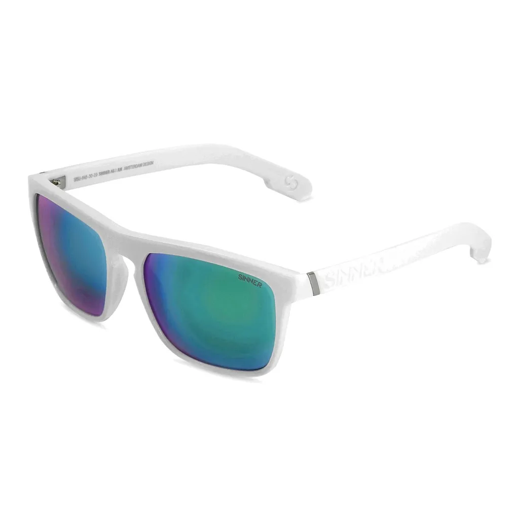 Lunettes de soleil Sinner Thunder X Blanc Green Oil CAT3 Sportives