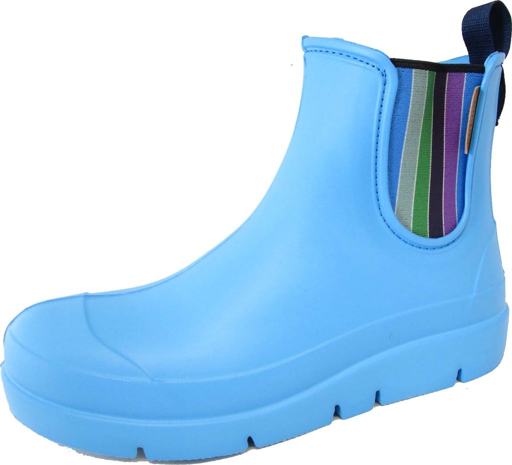Fischer Damen Stiefelette pflegeleichte Gummistiefel in coolen Farben 201034, Größe:40 EU, Farbe:Blau