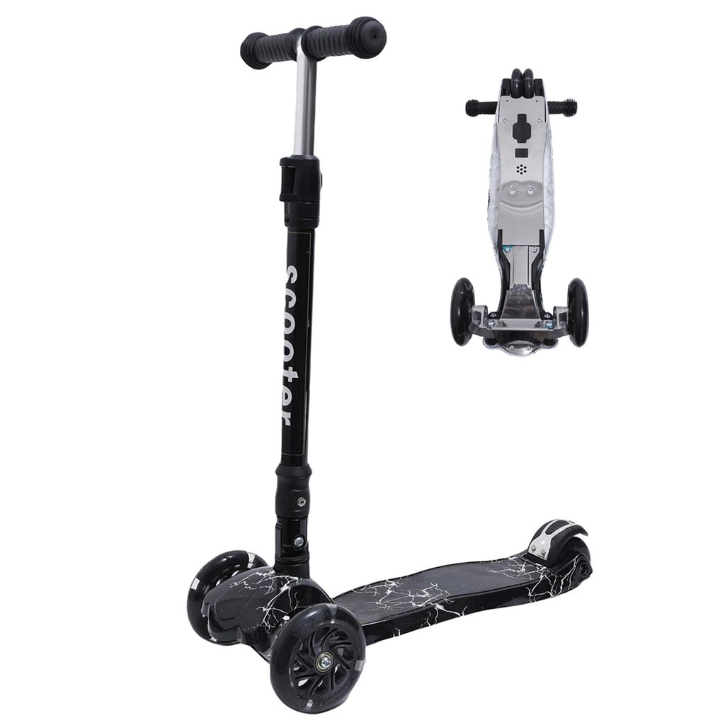 Habib Kinderroller Metall-Roller 3-Rad mit LED Licht | Produktbild 