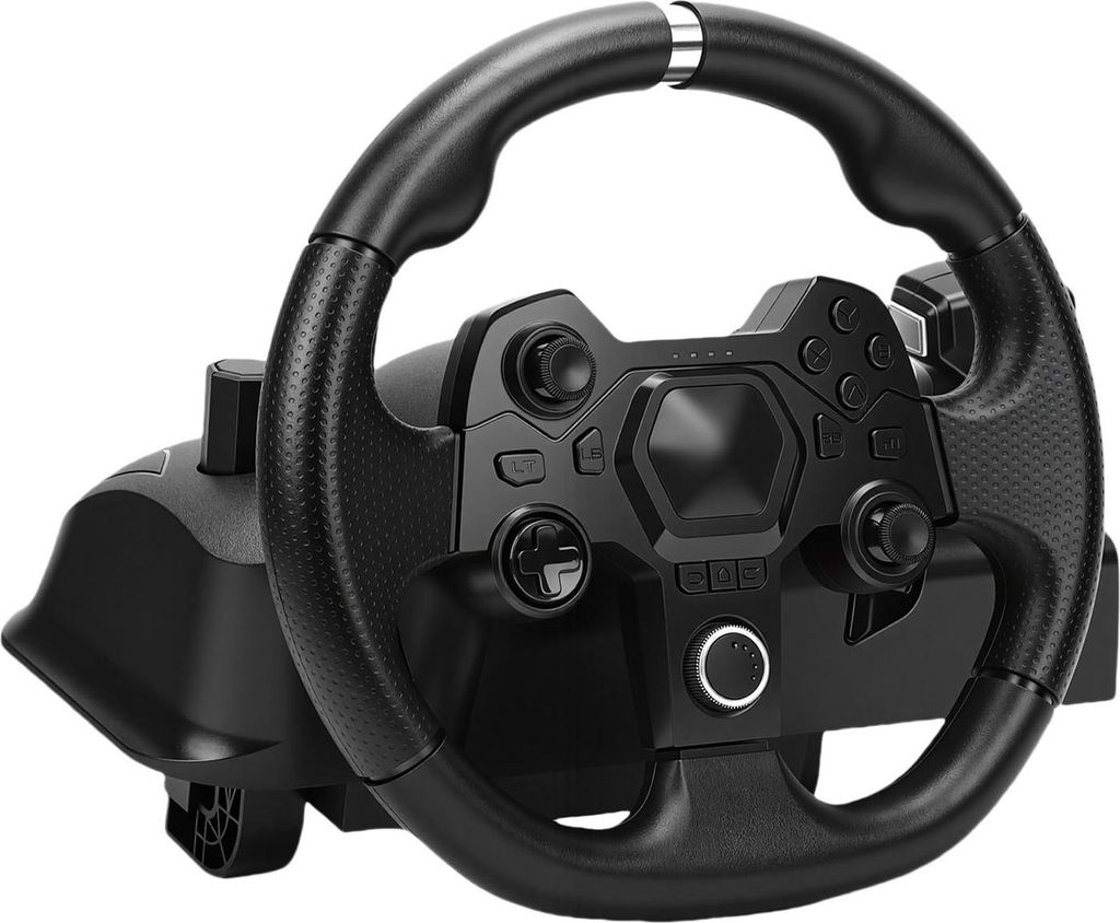 Gaming Lenkrad Set Fit für Switch Spielkonsole 11 Zoll Driving Force Racing Wheel und Pedal Unterstützung für Android PC