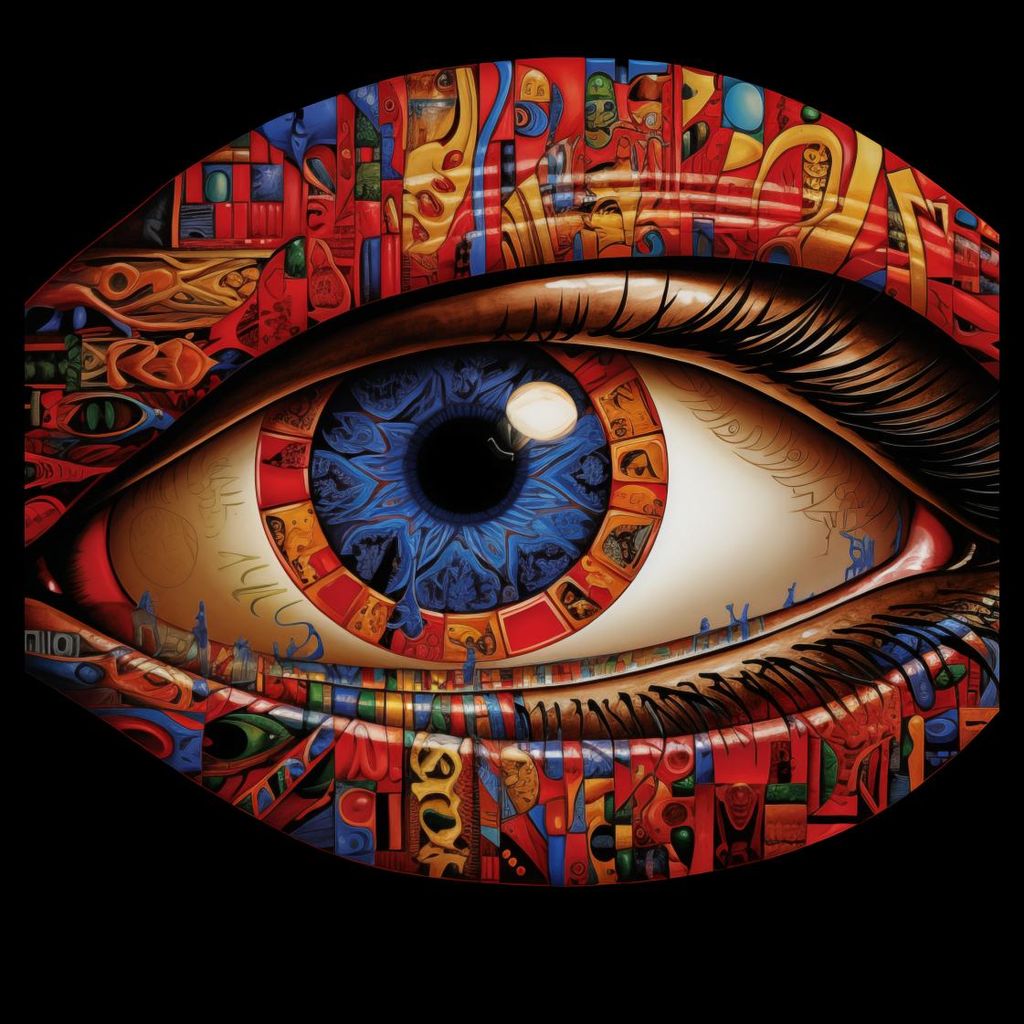 Plakat 60x60cm Im Auge des Beobachters