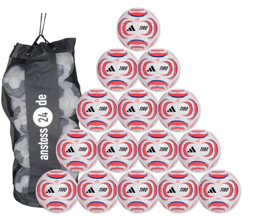 Ballset adidas Jugendball - Tiro League 350 inkl. Ballsack 15 Bälle 4