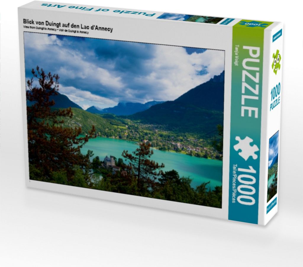 Calvendo Blick von Duingt auf den Lac d'Annecy 1000 Teile Puzzle quer 640x480mm, Voigt Tanja; 7397864