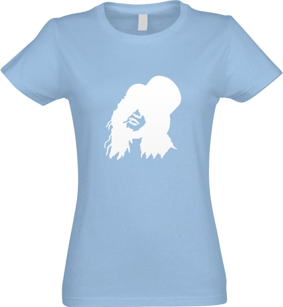 Kiwistar - T-Shirt tailliert - Damen - himmelblau - Rockmusiker Rockband - mit Motiv Bedruckt - Funshirt Design - Sport - Freizeit - Damen - XL