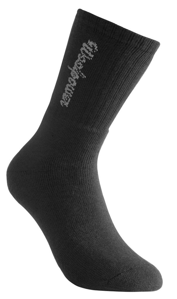 Woolpower Socke 400 mit Logo Wolle Wander-Socken schwarz, Größe:40/44