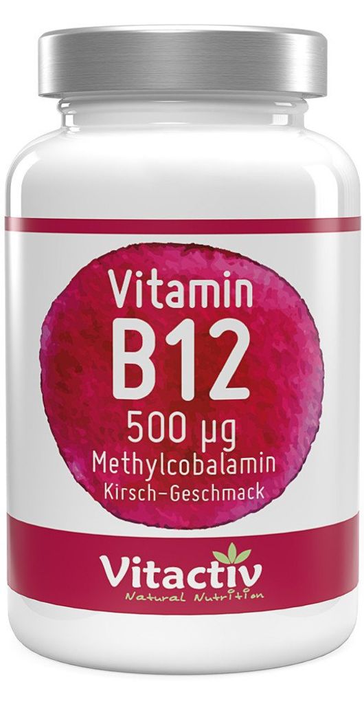 Vitamin B12 hochdosiert Methylcobalamin 500 mcg 180 Tabletten vegan 