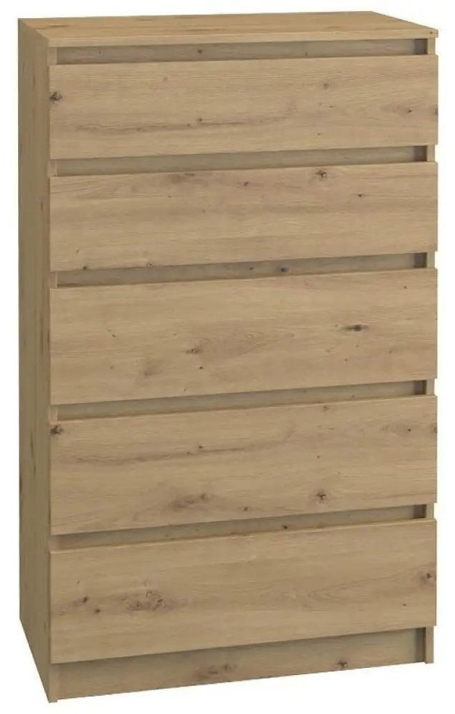 Topeshop M5 ARTISAN, Dąb, 5 szuf., Płyta wiórowa, Zdjęcie produktu 