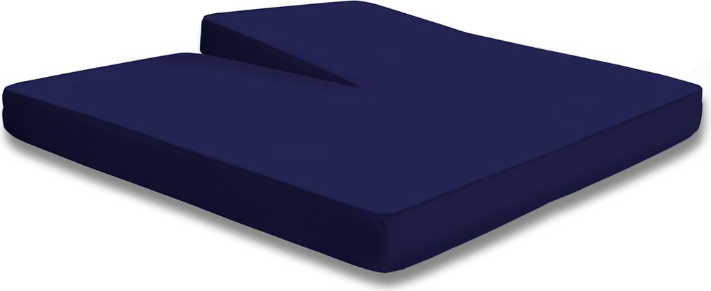 Split Topper Spannbettlaken navy blau 180x200 - 200x200  Produktbild 