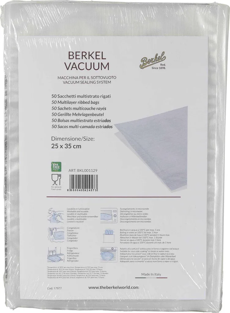 Sacs Berkel BKL001129 anti-brûlure de congélation pour vide d'air