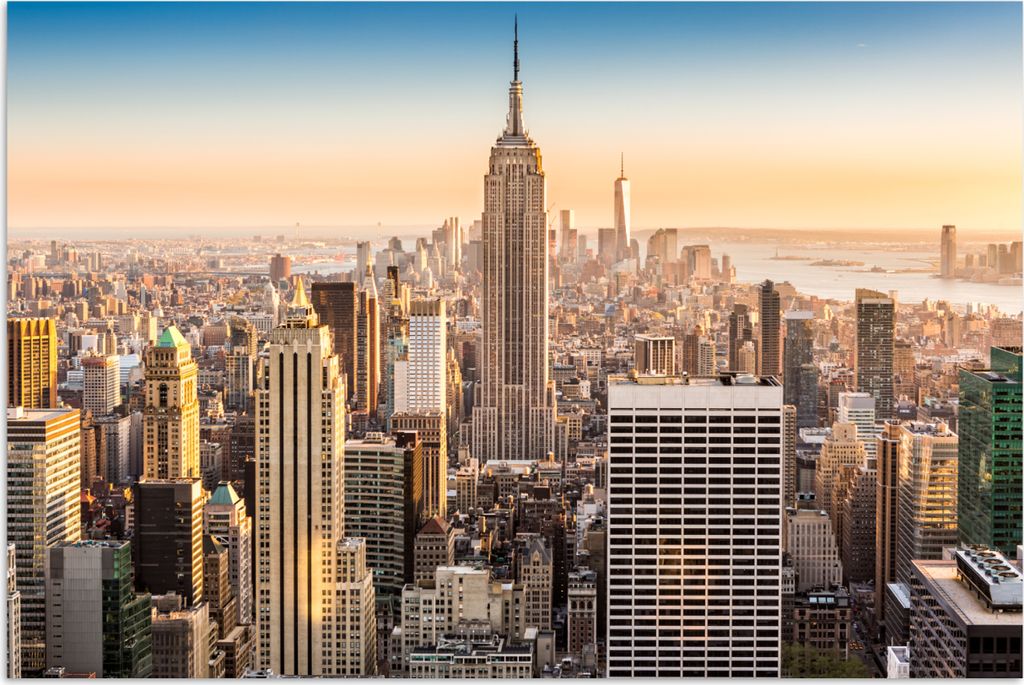 MuchoWow® Poster New York - Nebel - Skyline 30x20 cm - Produktbild 