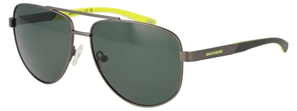 Lunettes de soleil homme polarisées Skechers SE00038 monture argent