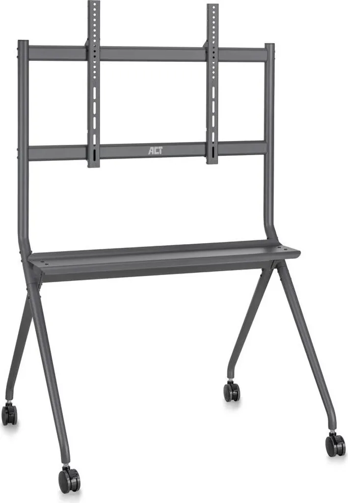 Chariot TV à roulettes ACT AC8372 gris pour téléviseurs LED XXL 86"