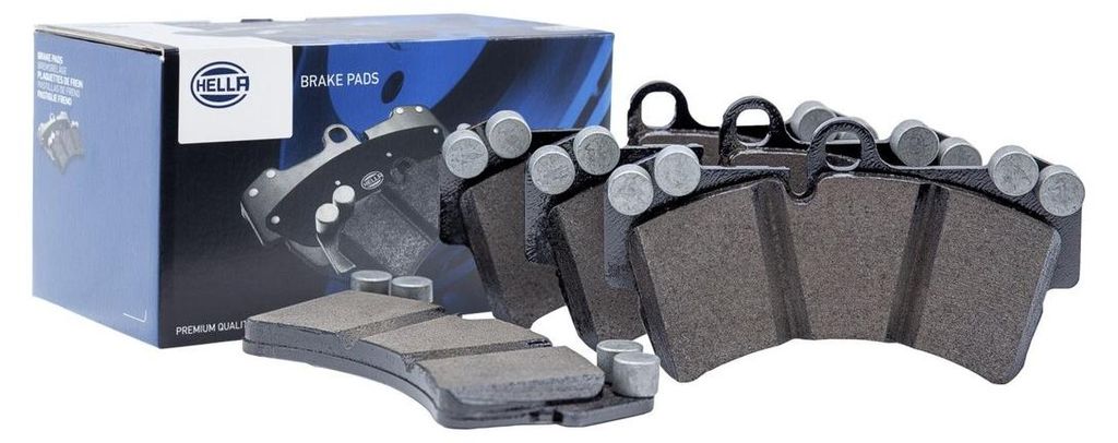 Bremsbelagsatz Scheiben mit Verschleißwarnung 16,7 mm HELLA für u.a. HYUNDAI i30