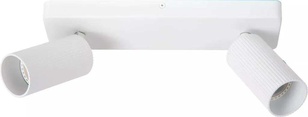 Luminaire double spots blancs CLUBS Lucide avec têtes orientables