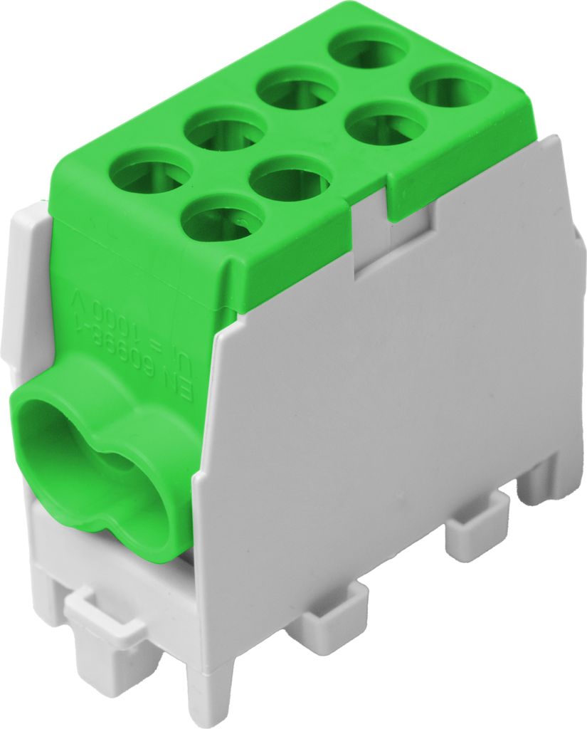 Pollmann HLAK25 1/2 Grün TH35 Hauptleitungsklemme Abzweigklemme Klemmblöcke Verteilerklemme