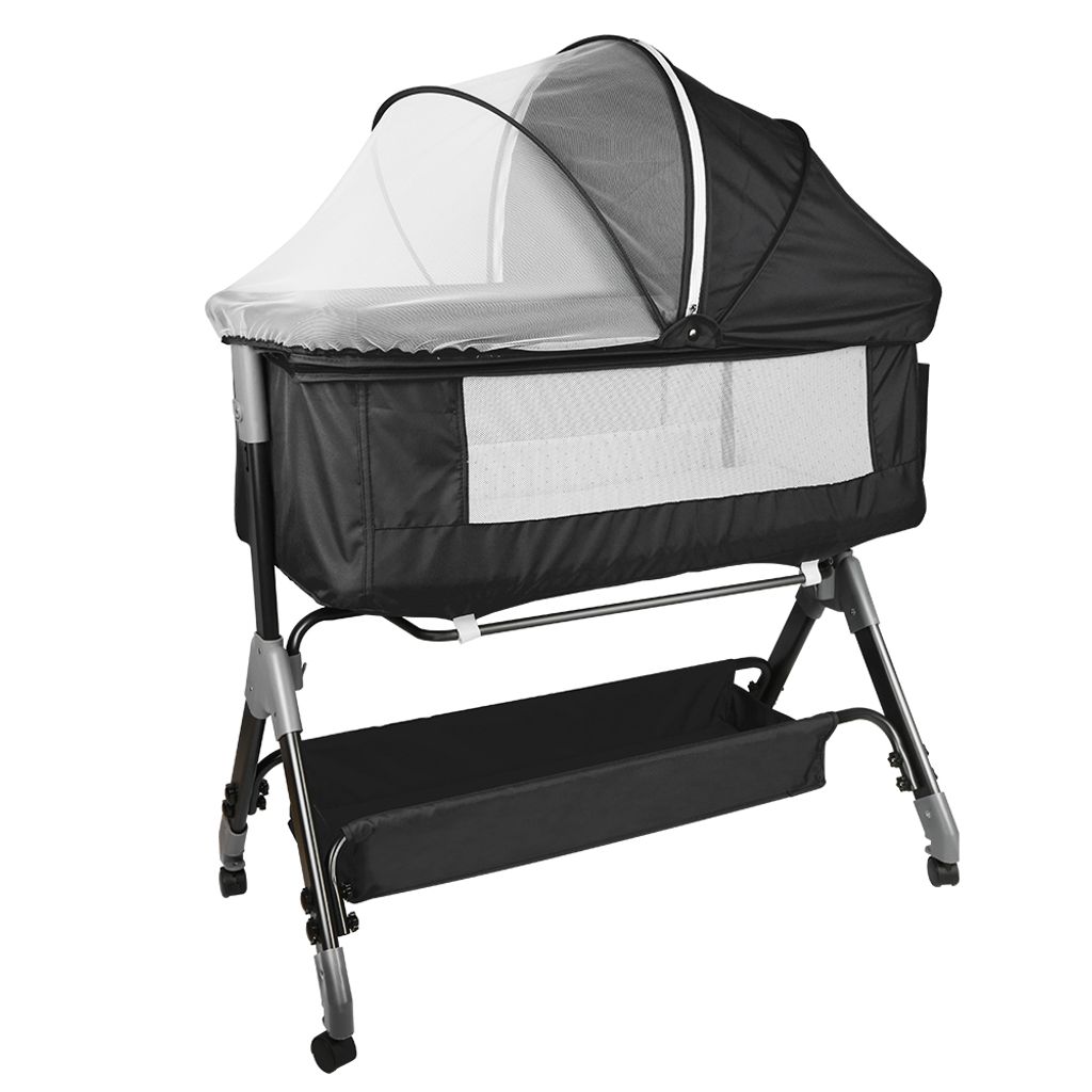 Beistellbett höhenverstellbar Babybett mit Rollen Produktbild 