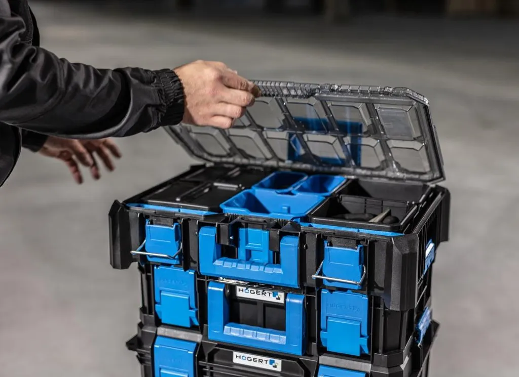 Mallette à Outils de Chantier Organiseur 5 Compartiments Högert HT7G508 - 3