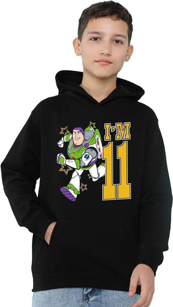 Toy Story - "I'm 11" Hoodie zum Überziehen für Kinder, Geburtstag TV22806 (128) (Schwarz)