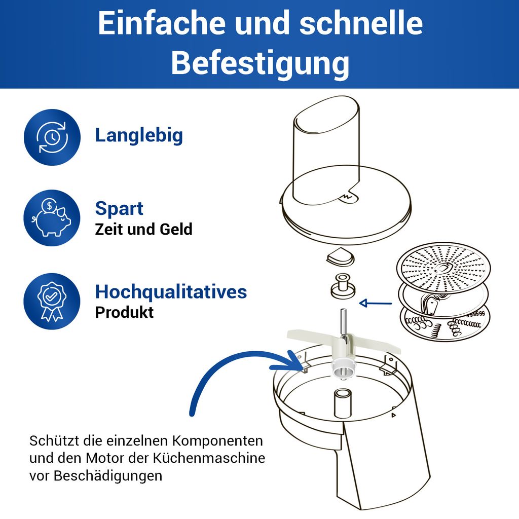 Accoppiamento Asse Tritatutto Originale Bosch 00630760 90mm