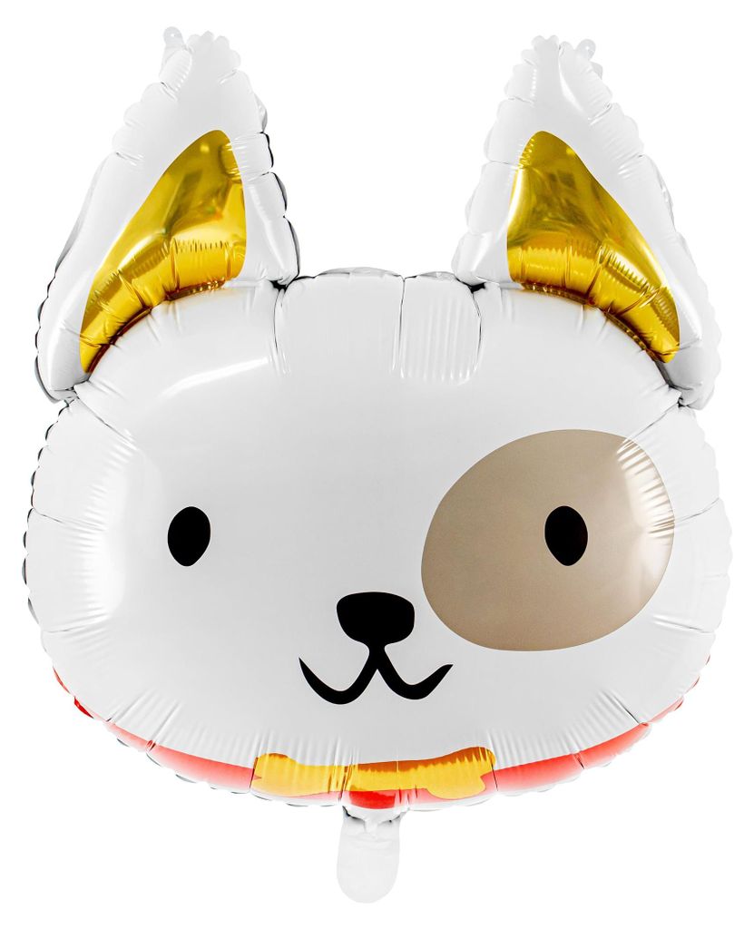 Palloncino in foil cane 45x50 cm bianco Immagine del prodotto 