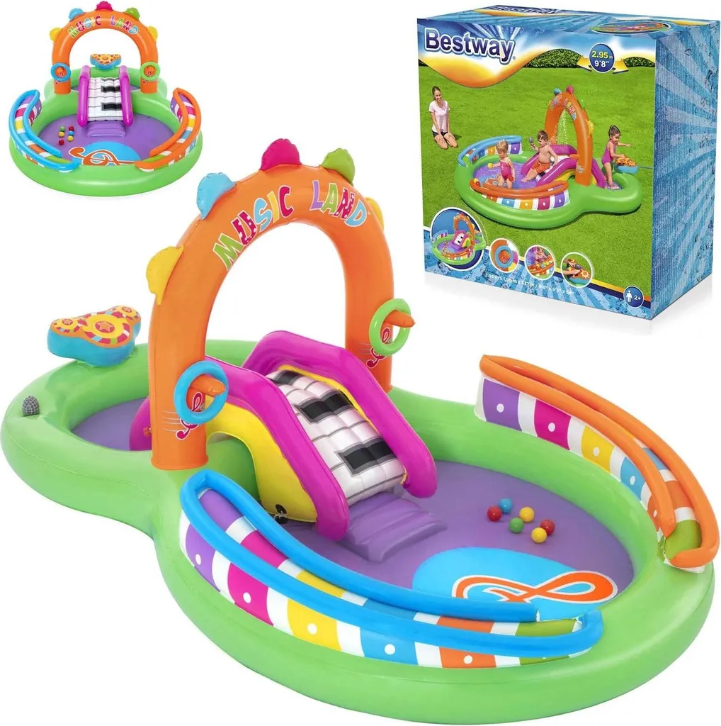 Aire de jeux gonflable Sing 'N splash Bestway 53117 pour jardin