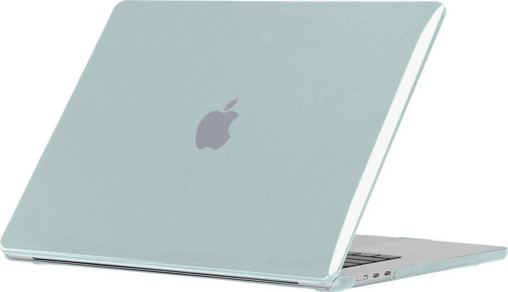 Mobigear Glossy MacBook Air 15 Zoll (2023-2025) Hardcase Hülle MacBook Case - Grün - Model A2941 / A3114 / A3241