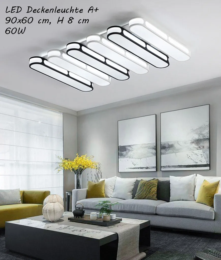 Plafonnier LED Intelligent avec Variation de Couleur et Télécommande A+