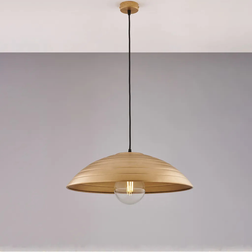 Éclairage de plafond rétro Expéditeur 50cm pour grands espaces noirs