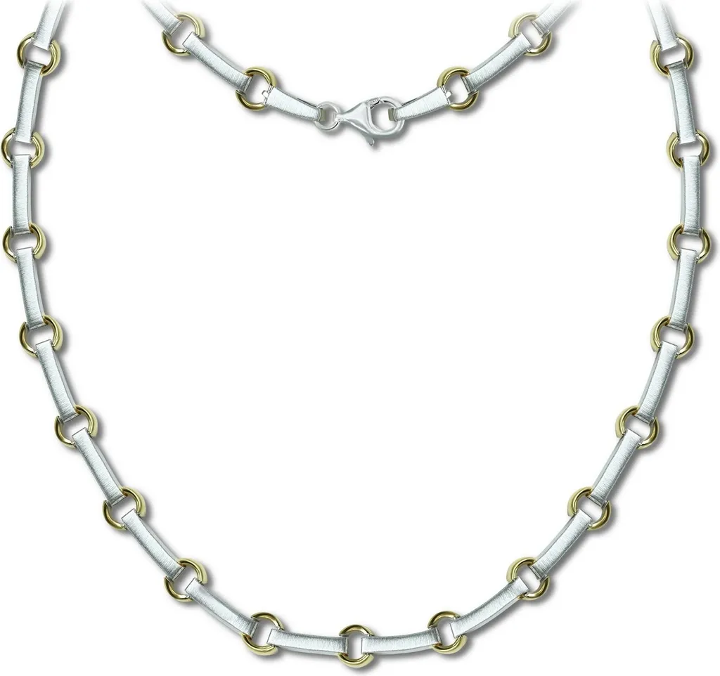 Collier en argent et or SilverDream, chaîne en maille moderne