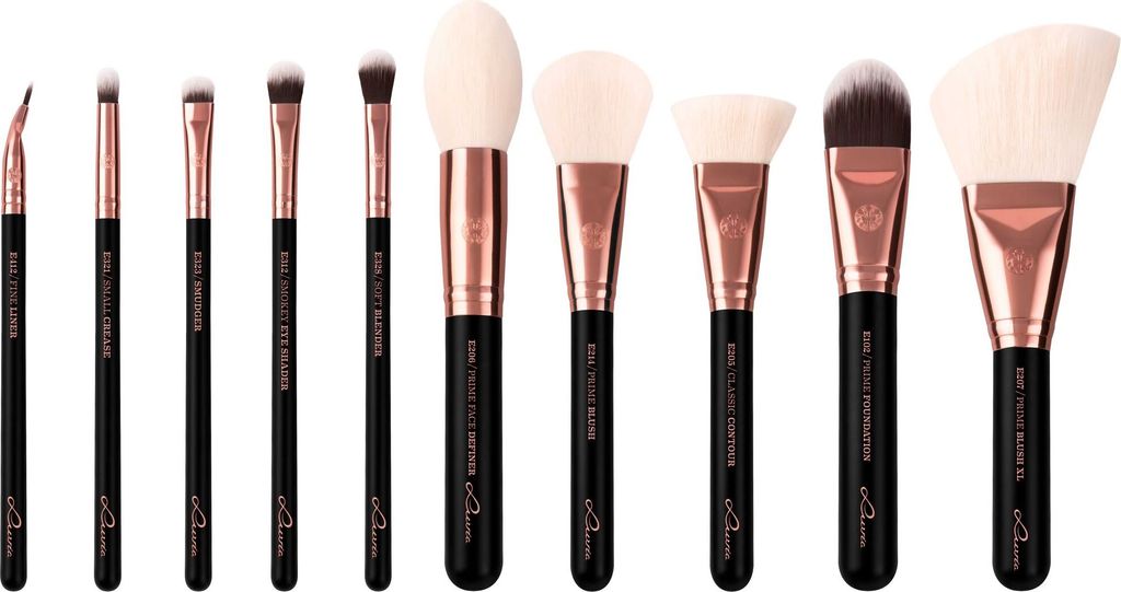 10-tlg. Set: Make-Up Pinsel 'Expansion Set' in Black Diamond - Vegan