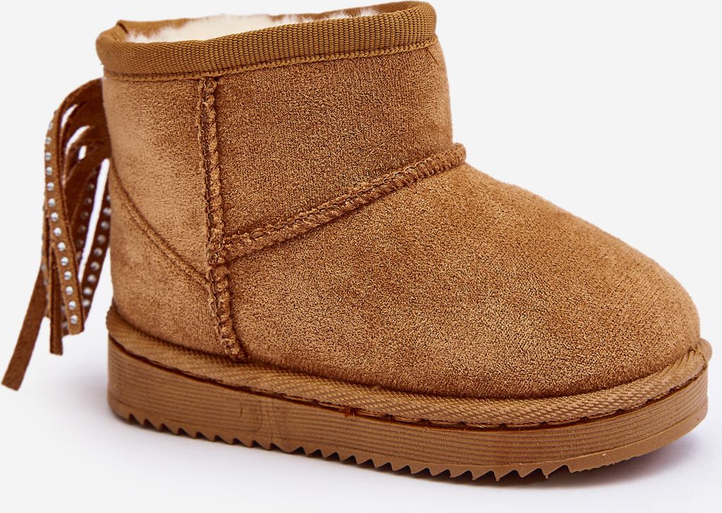 Kinder Gefütterte Schneestiefel Mit Fransen Camel Mikyla 24 Produktbild 1