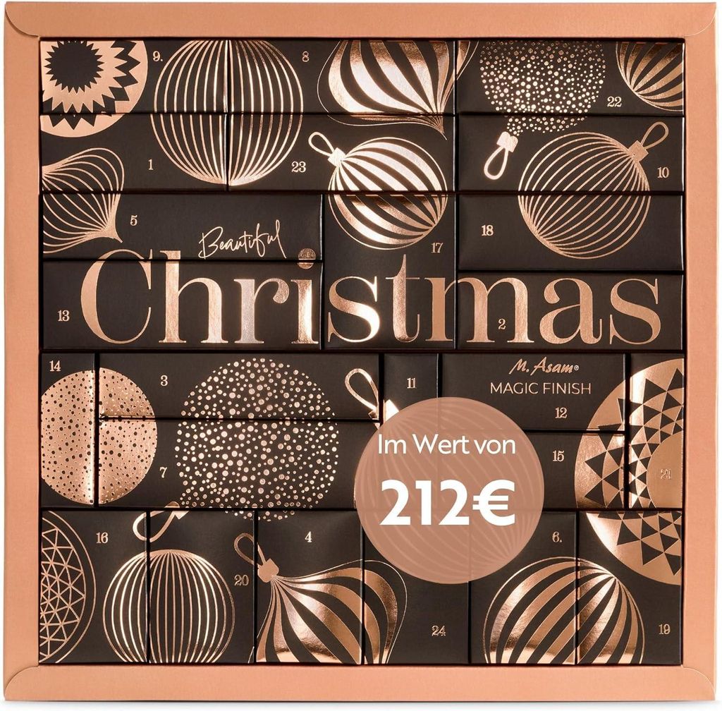 Adventskalender 2025 – Adventskalender im Wert von 212 €, mit 24 Beauty-Überraschungen, Kosmetikadventskalender für Frauen, Weihnachtskalende...