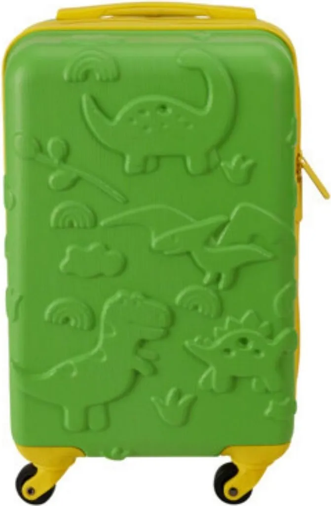 Valise enfant 18" PROWORLD KID Dino - Roues pivotantes et coque rigide