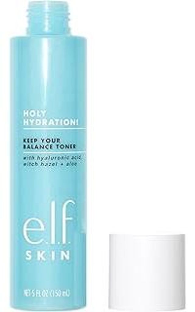 e.l.f. SKIN Holy Hydration! Keep Your Balance Toner, hilft Unreinheiten zu entfernen, erhellt und erfrischt die Haut, ultra-pflegende Formel