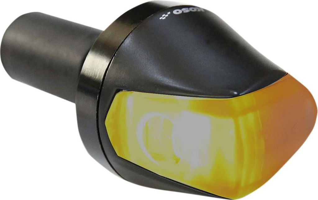 KOSO Knight LED Blinker mattschwarz/grau universell einzeln