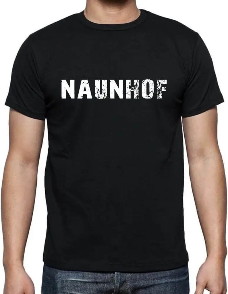 Herren Grafik T-Shirt Naunhof Öko-Verantwortlich Vintage Jahrgang Kurzarm Lustige Druck Geburtstag Geschenk Mann