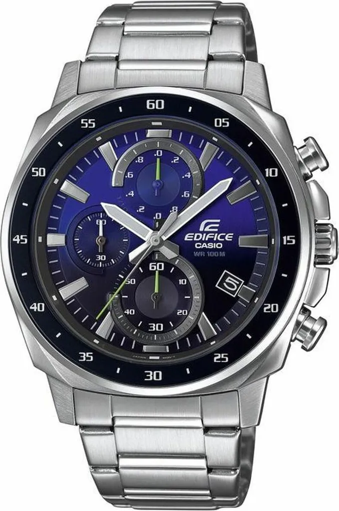 Montre homme gris anthracite chronographe quartz cadran acier brossé