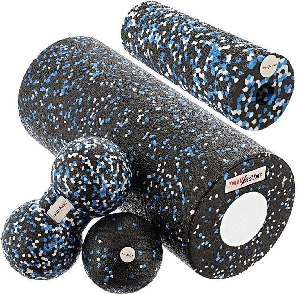 5-in-1 CrossFit-Massageset, EPP-Rollball – blau Produktbild 